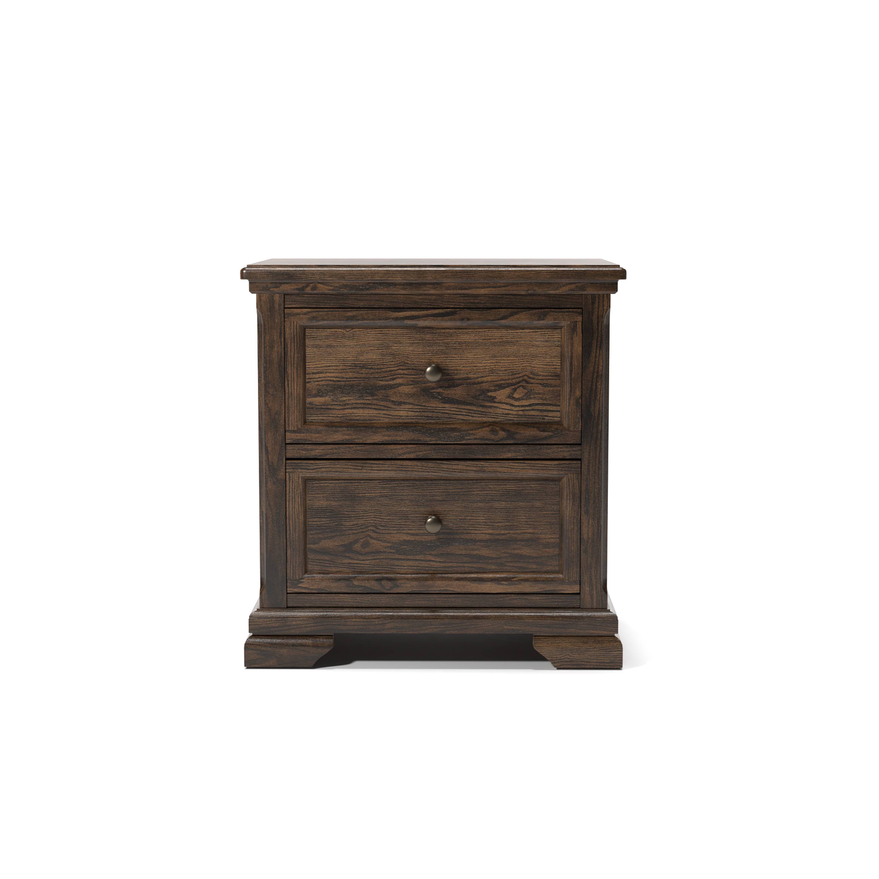Leydon Transitional 2-Drawer Nightstand